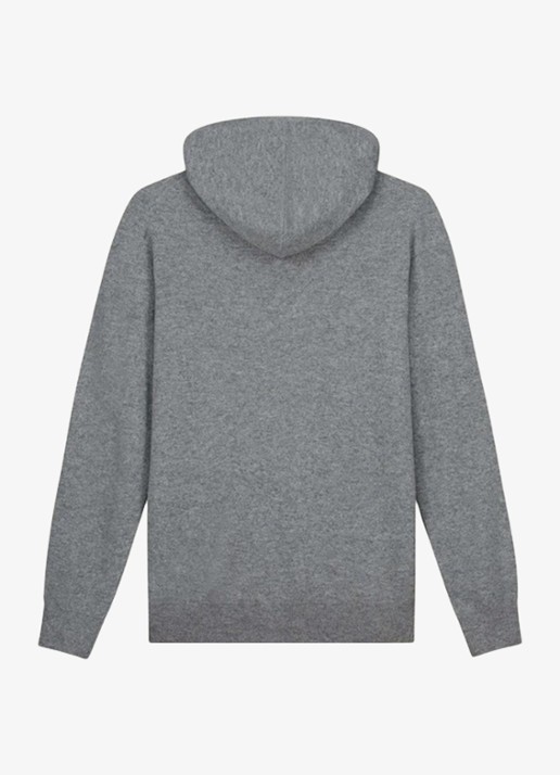 Aurélien Fijngebreid vest met capuchon - detail 3 light grey-50