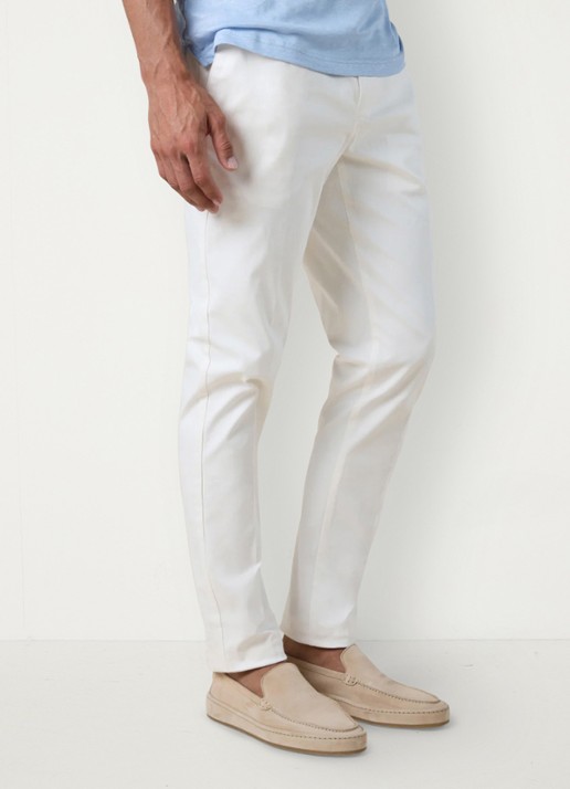 Aurélien Metropolitan straight fit pantalon met steekzakken - detail 2 chocolate-201 / bruin