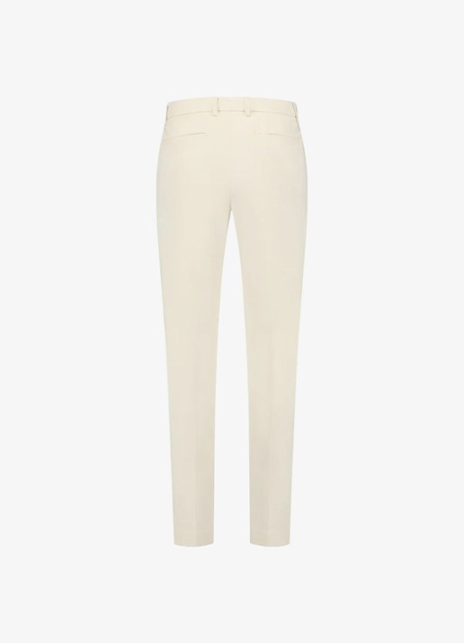 Aurélien Metropolitan straight fit pantalon met steekzakken - detail 3 light beige-271