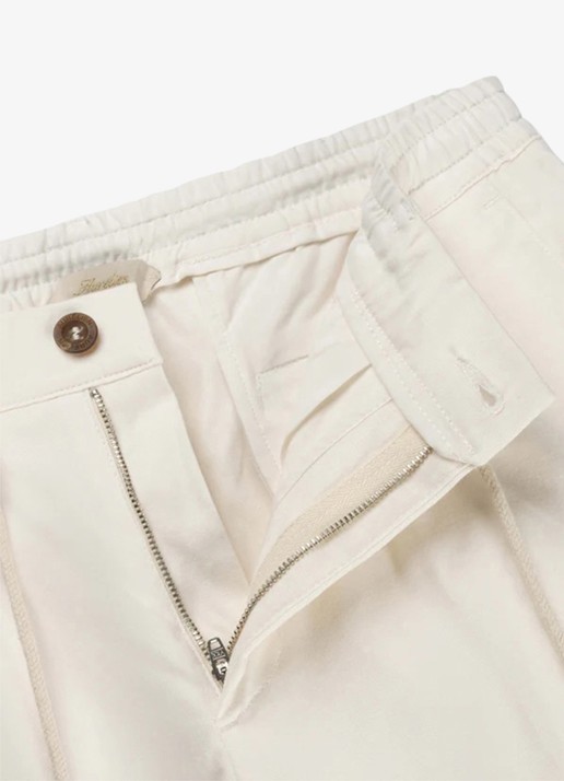 Aurélien Regular fit pantalon met steekzakken - detail 3 ivory-120
