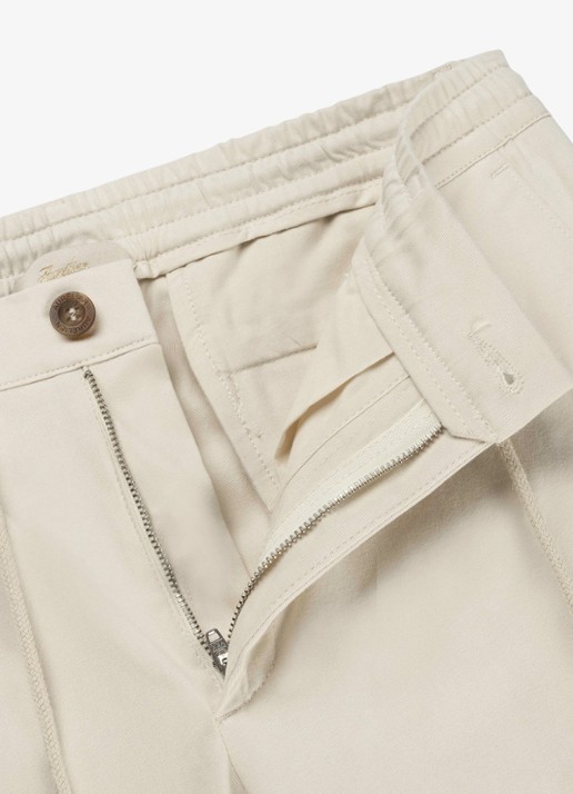 Aurélien Regular fit pantalon met steekzakken - detail 8 dark beige-251