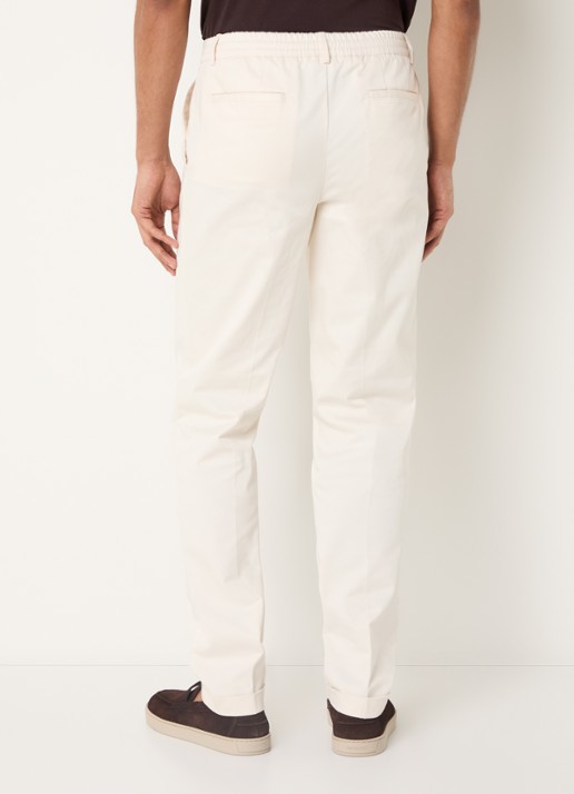 Aurélien Regular fit pantalon met steekzakken - achterkant 8 light beige-271