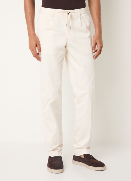 Aurélien Regular fit pantalon met steekzakken - detail 5 light beige-271