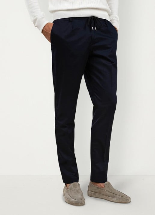 Aurélien Regular fit pantalon met steekzakken