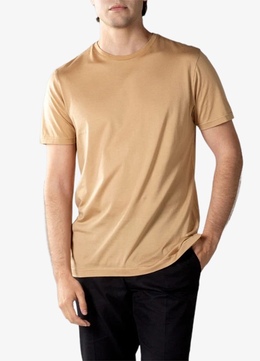Aurélien Regular fit polo van linnen - detail 3 beige-260