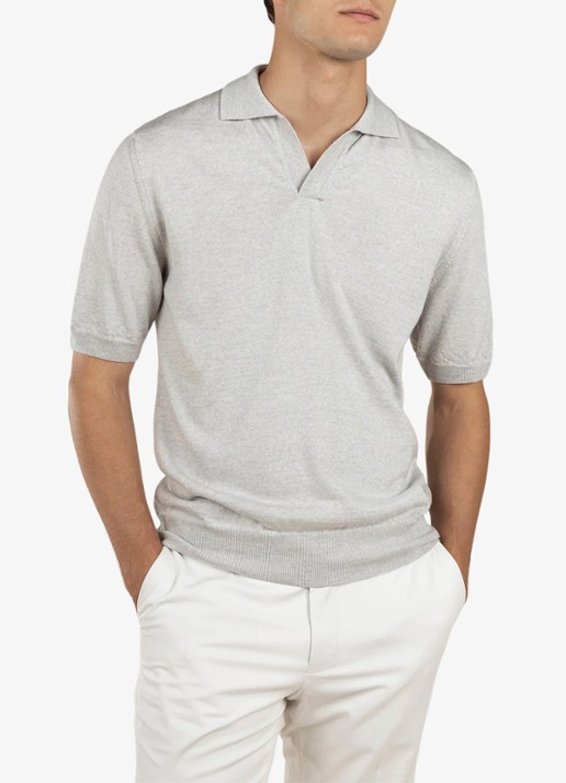 Aurélien Regular fit polo van merino wol