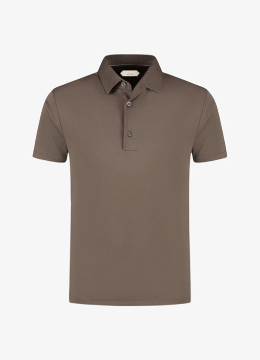Aurélien Regular fit polo - voorkant 5 ash grey-30