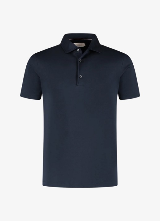 Aurélien Regular fit polo - voorkant navy-410