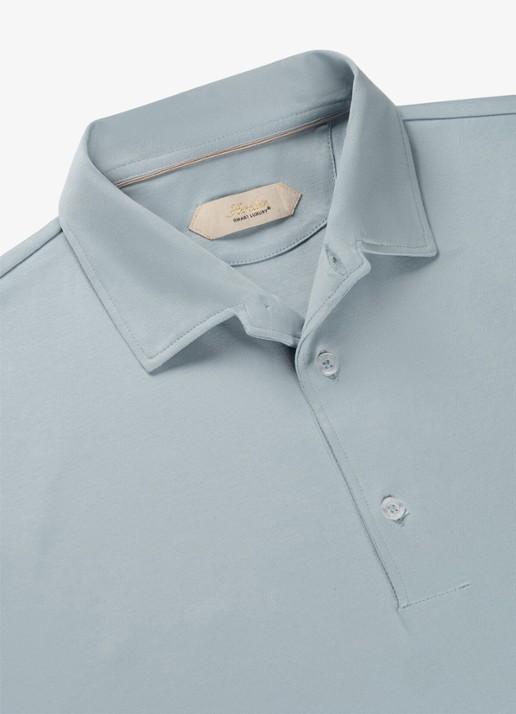 Aurélien Regular fit polo - detail 3 cool blue-453