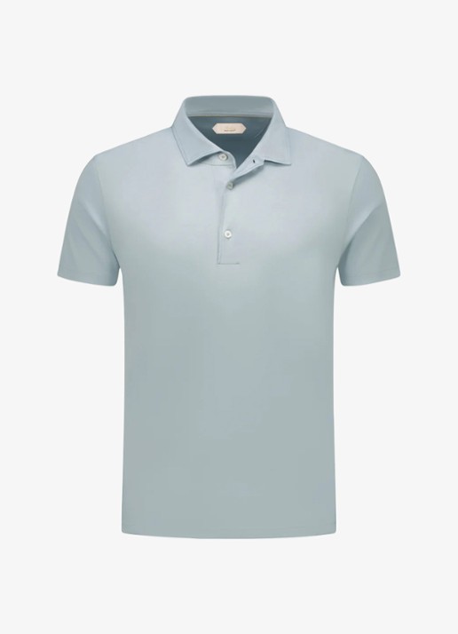 Aurélien Regular fit polo - voorkant 5 cool blue-453