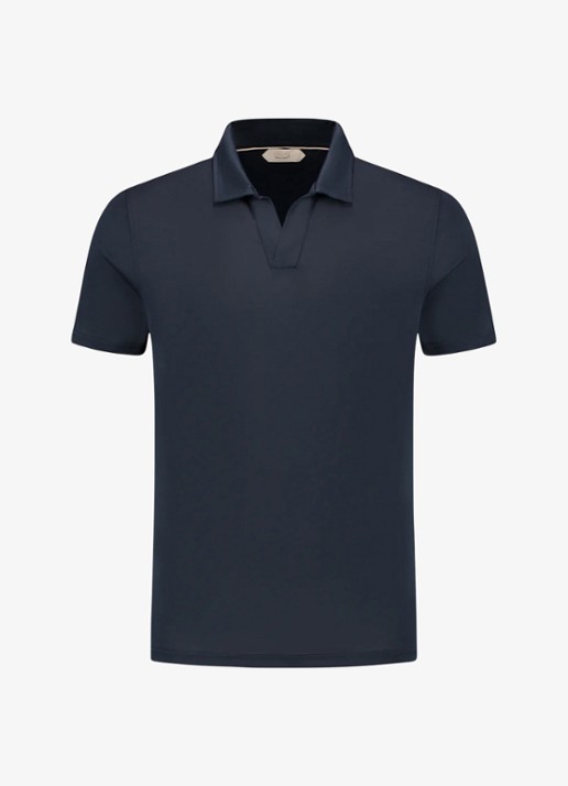 Aurélien Regular fit polo - voorkant 2 navy-410