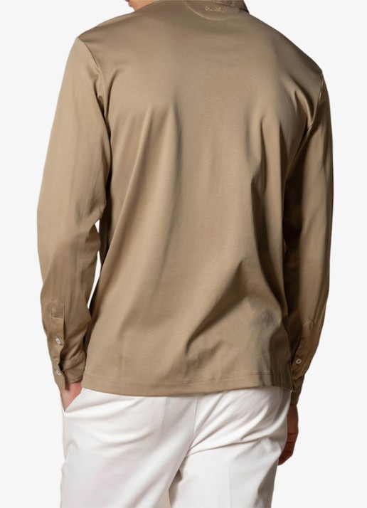 Aurélien Regular fit polo - achterkant chocolate-201 / bruin