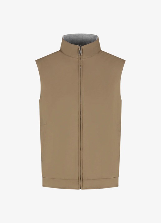 Aurélien Reversible bodywarmer met opstaande kraag