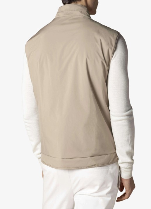 Aurélien Reversible bodywarmer met opstaande kraag - achterkant 3 light beige-271