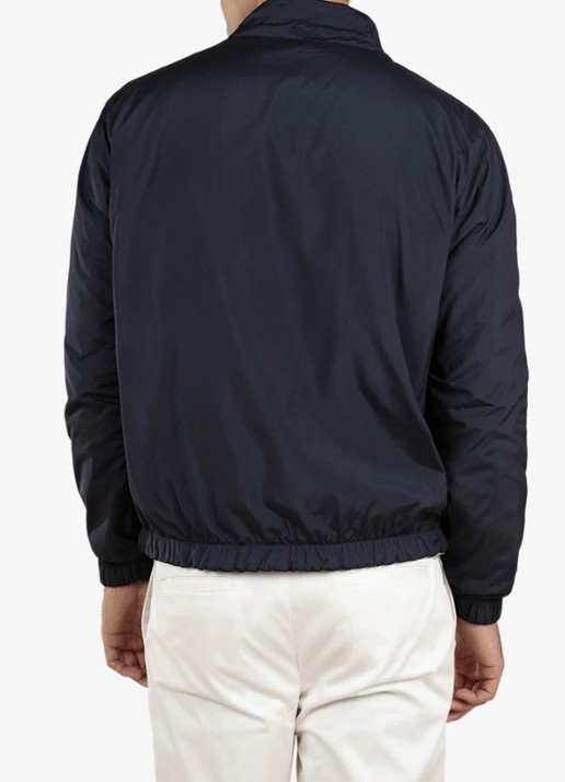 Aurélien Reversible jack met steekzakken - achterkant donkerblauw