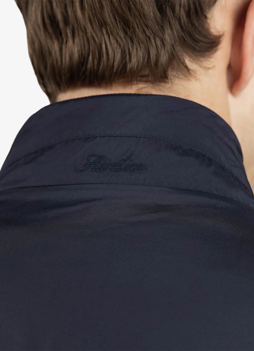 Aurélien Reversible jack met steekzakken - detail 4 donkerblauw