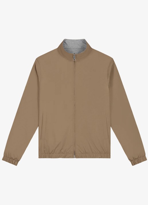 Aurélien Reversible jack met steekzakken - voorkant 5 caramel-261