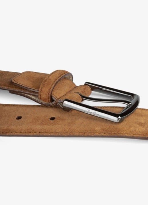 Aurélien Riem van suède - detail caramel-261 / bruin