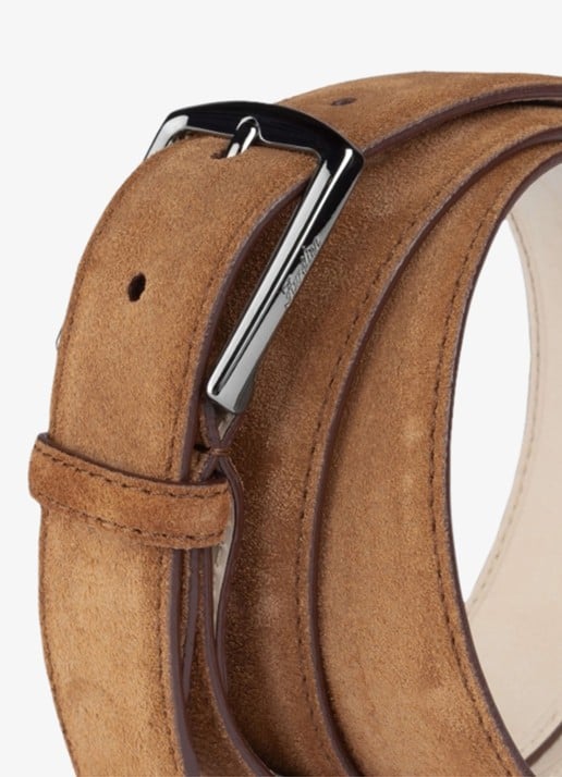 Aurélien Riem van suède - detail 2 caramel-261 / bruin