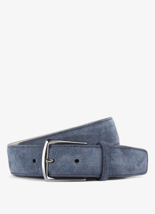 Aurélien Riem van suède - voorkant 3 steel blue-400 / blauw