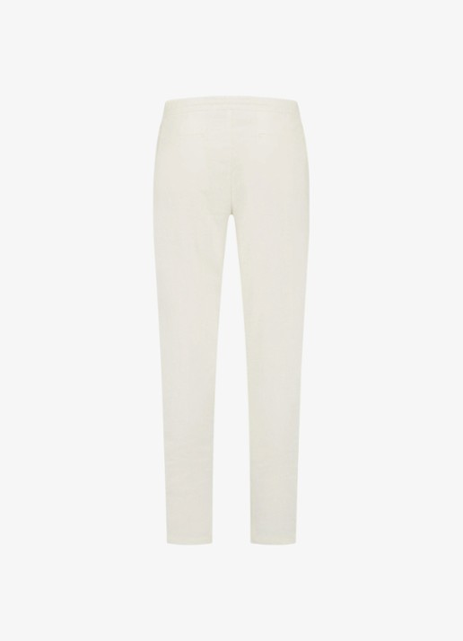 Aurélien Straight fit pantalon van linnen - achterkant 2 ivory-120