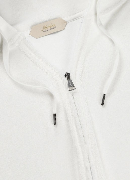 Aurélien Sweatvest met opgestikte zakken - detail 5 white-110