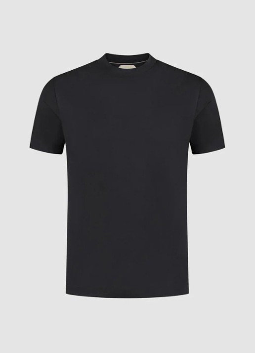 Aurélien T-shirt met ronde hals - voorkant 5 black-1