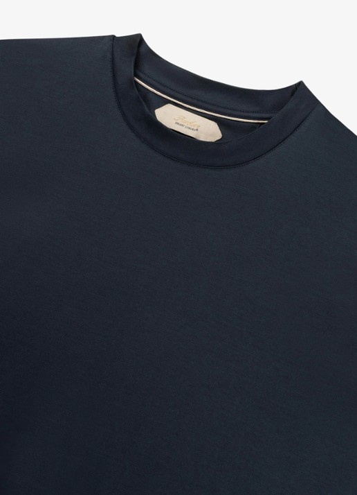 Aurélien T-shirt met ronde hals - detail 4 navy-410