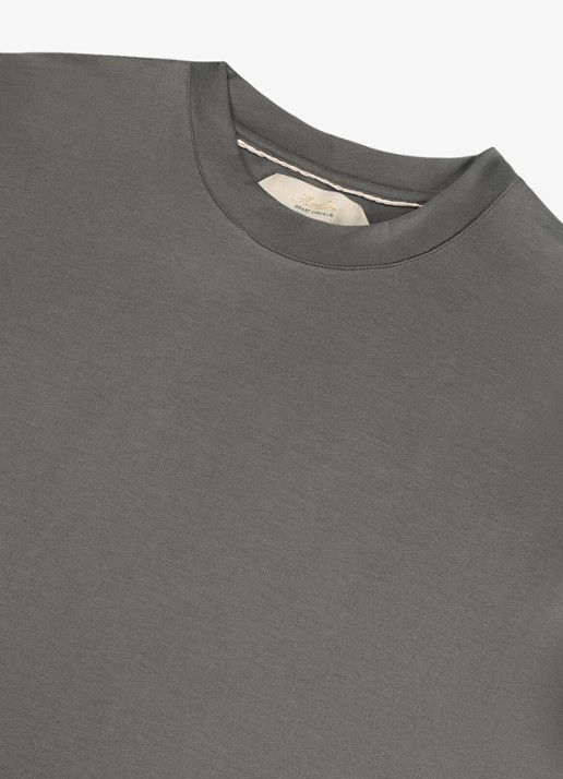 Aurélien T-shirt met ronde hals - detail 3 dark grey-21