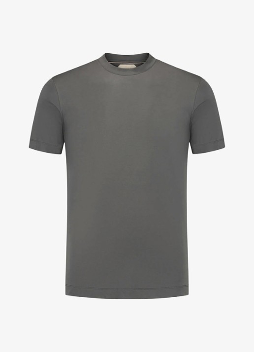 Aurélien T-shirt met ronde hals - voorkant 5 dark grey-21