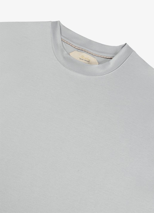 Aurélien T-shirt met ronde hals - detail light grey-50