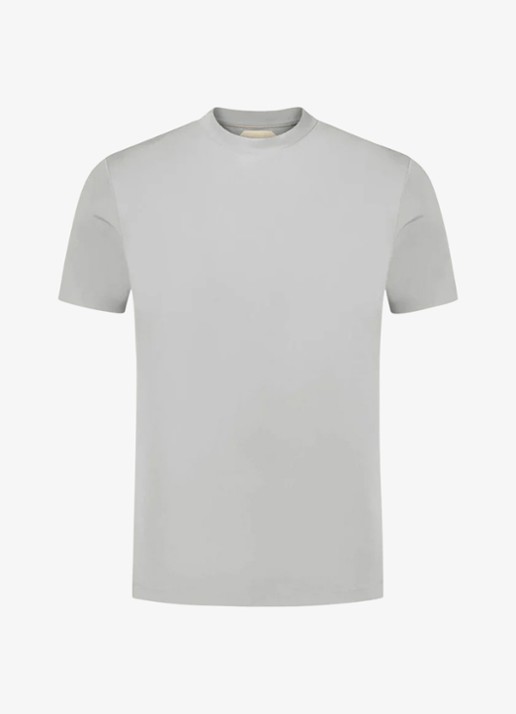 Aurélien T-shirt met ronde hals - voorkant 2 light grey-50