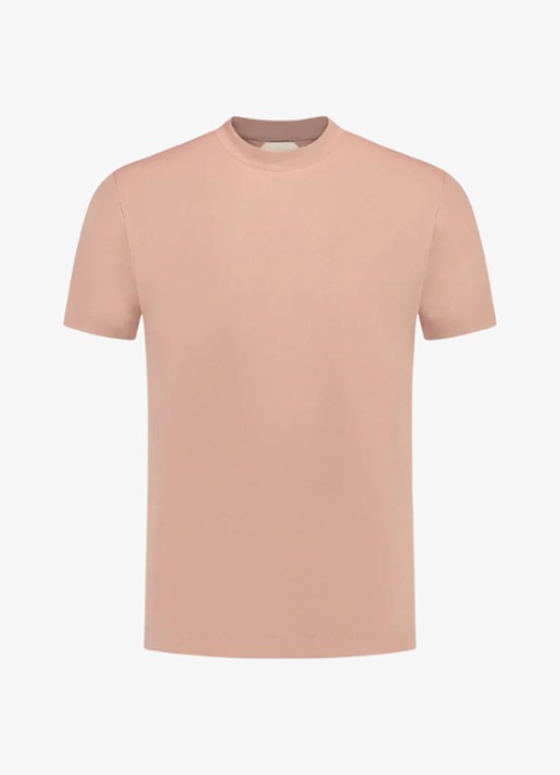Aurélien T-shirt met ronde hals - voorkant 2 chocolate-201 / bruin