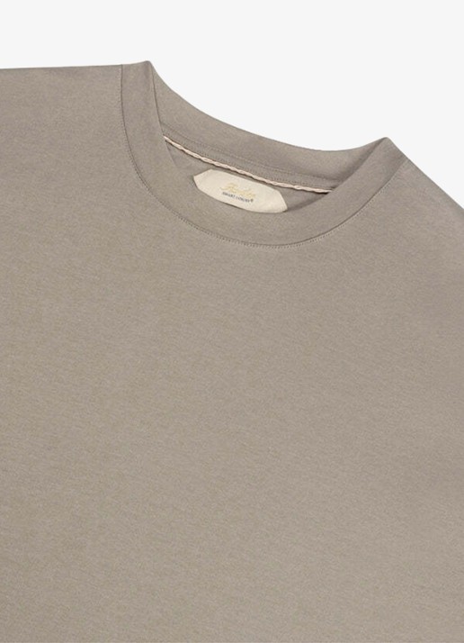 Aurélien T-shirt met ronde hals - detail 4 dark taupe-901