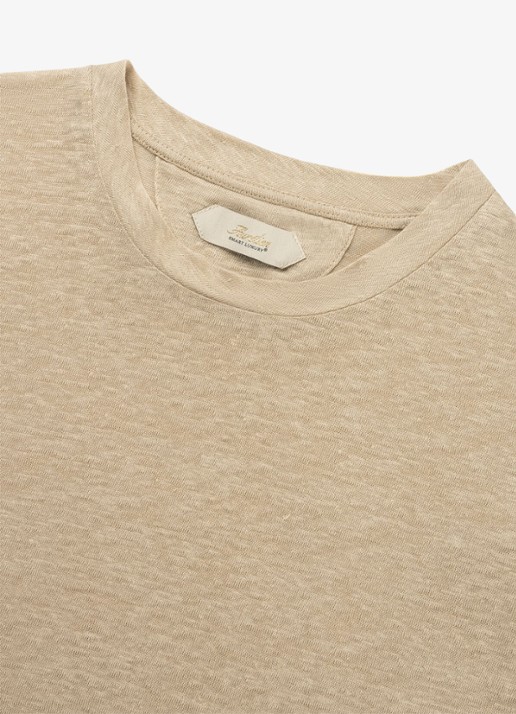 Aurélien T-shirt van linnen - detail 2 beige-260