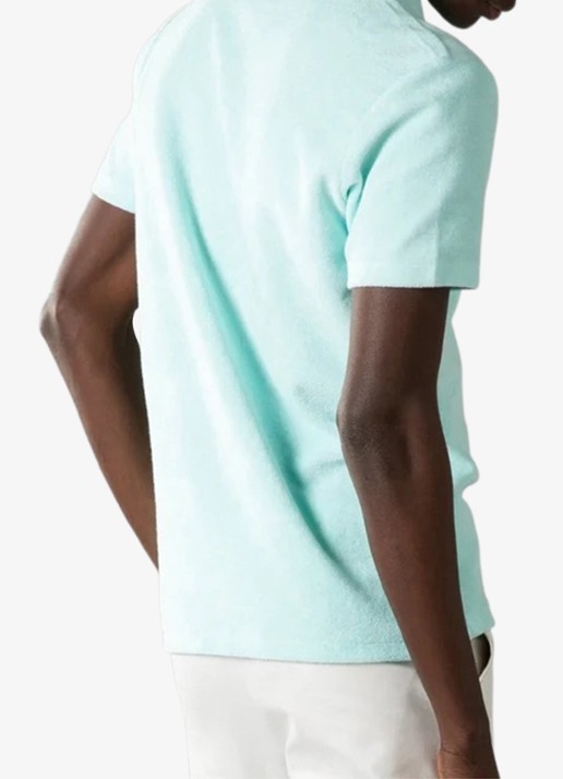 Aurélien Terry regular fit polo van badstof - achterkant 4 mint-346