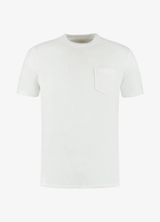 Aurélien Terry Towelling T-Shirt - voorkant 6 white-110