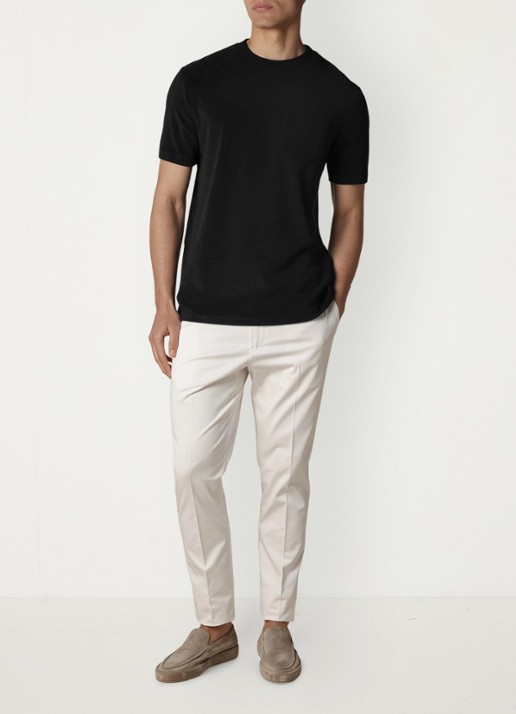 Aurélien Terry Towelling T-Shirt - voorkant 3 black-1