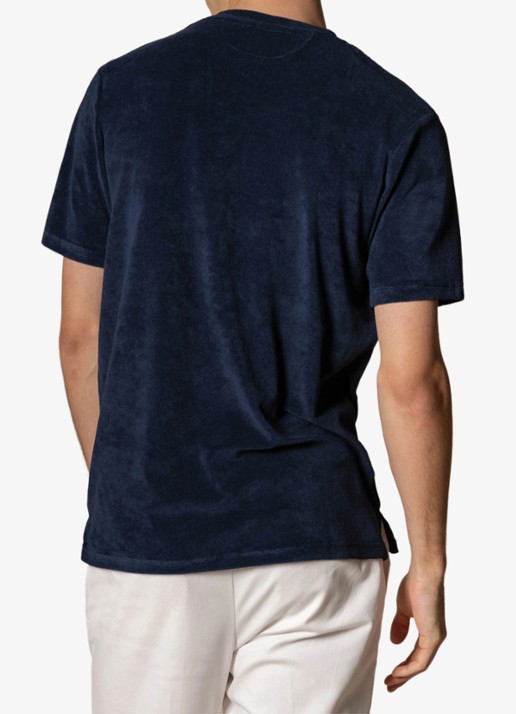 Aurélien Terry Towelling T-Shirt - achterkant navy-410