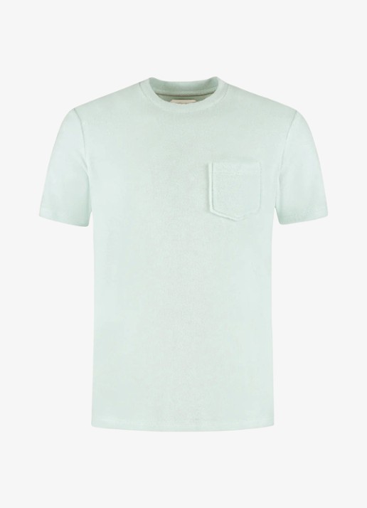 Aurélien Terry Towelling T-Shirt - voorkant 3 chocolate-201 / bruin