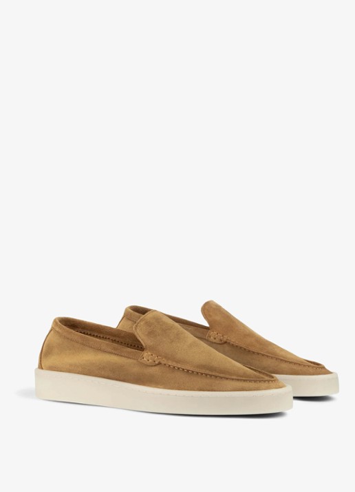 Aurélien Urban loafer van suède - voorkant 6 beige-260 / beige