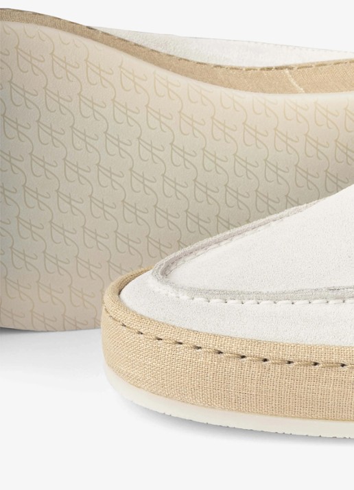 Aurélien Voyager loafer van suède - detail 3 white-110 / wit