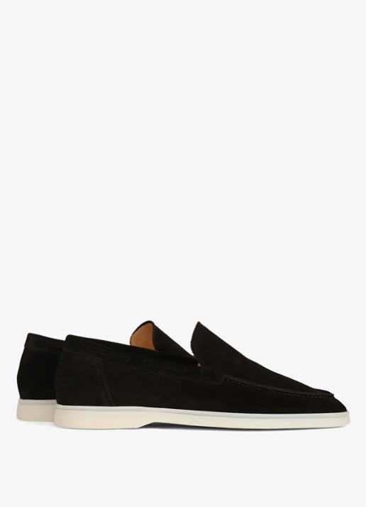 Aurélien Yacht loafer van suède - achterkant 5 black-1 / zwart