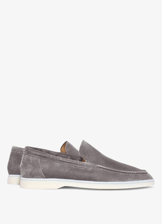 Aurélien Yacht loafer van suède - achterkant grey-60 / grijs
