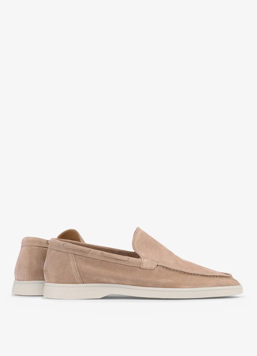 Aurélien Yacht loafer van suède - achterkant 3 beige-260 / beige