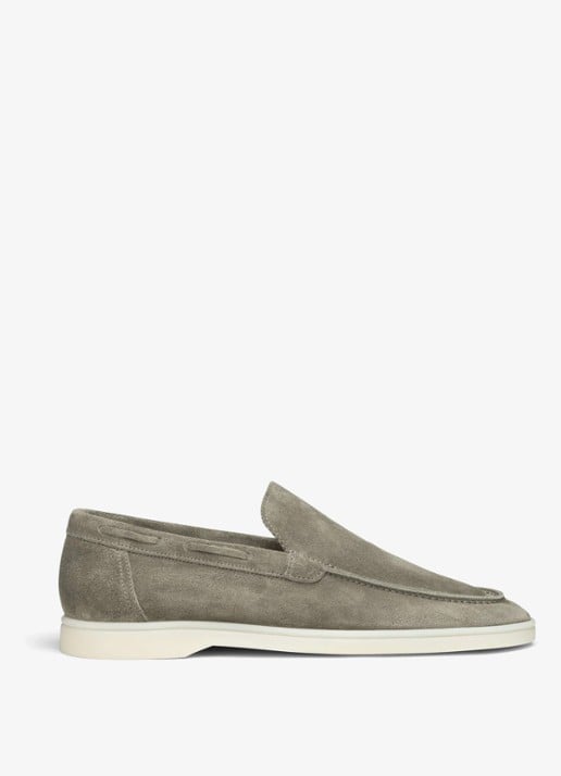 Aurélien Yacht loafer van suède - voorkant pistache-340 / lichtgroen