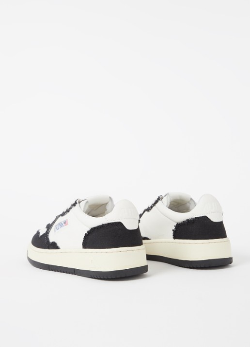 Autry Medalist Low Canvas sneaker van leer - detail 2 zwart