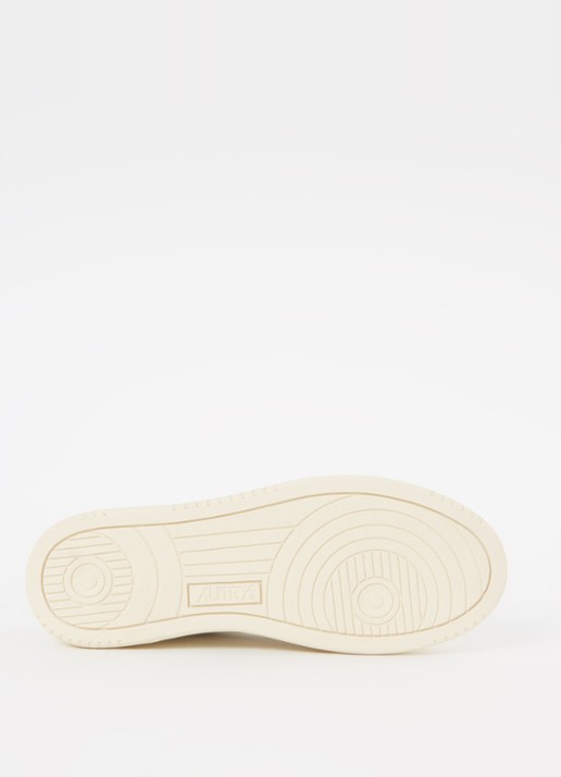 Autry Medalist Low Canvas sneaker van leer - detail 4 gebroken wit