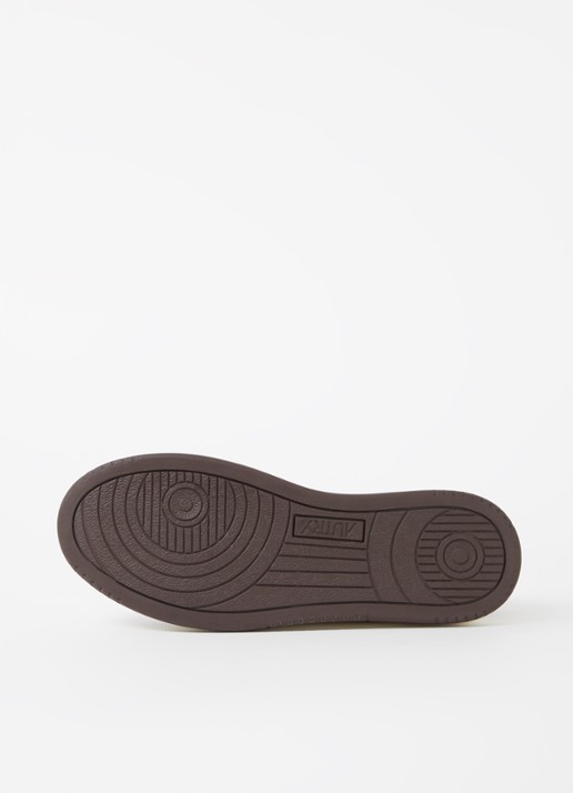 Autry Medalist Low Canvas sneaker van leer - detail 5 donkerbruin