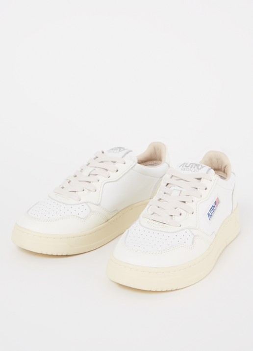 Autry Medalist sneaker van geitenleer - detail 2 wit